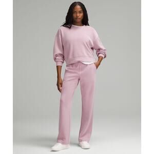 Lululemon Perfectly Oversized Crew Cropped Sweatshirt Lilac Women's - Size 6